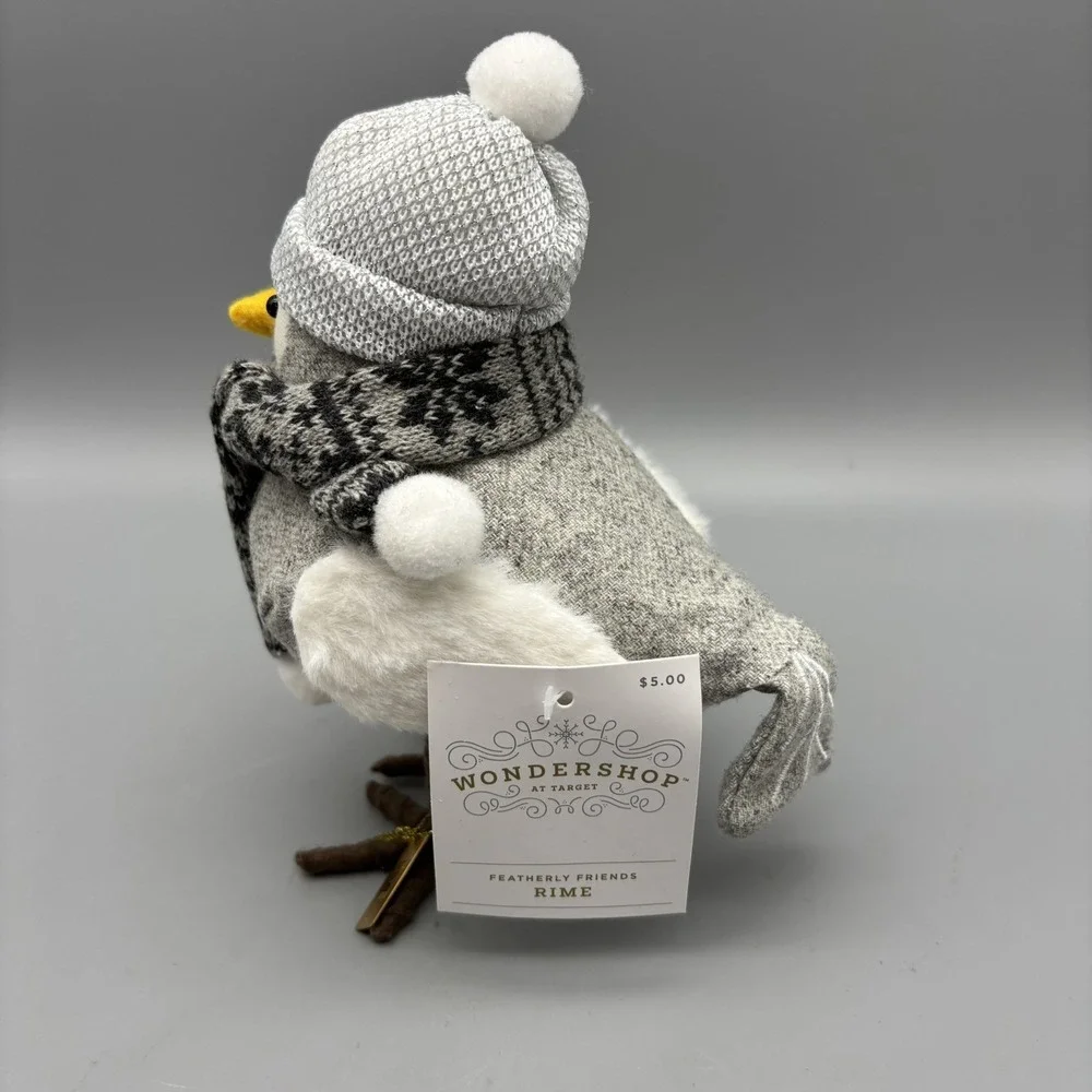 NEW Target Wondershop 2021 Featherly Friends Holiday Bird RIME w/Name Date Plate